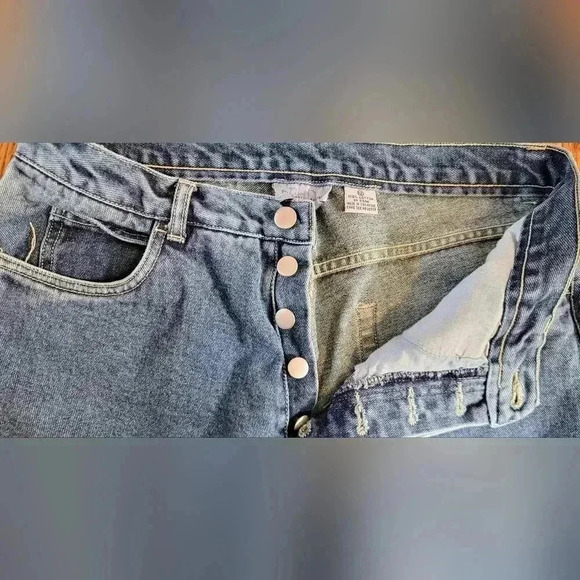 Vintage PHD Paul Harris Denim 100% Cotton High Rise Hidden Button Fly Jeans 12 - Picture 2 of 9